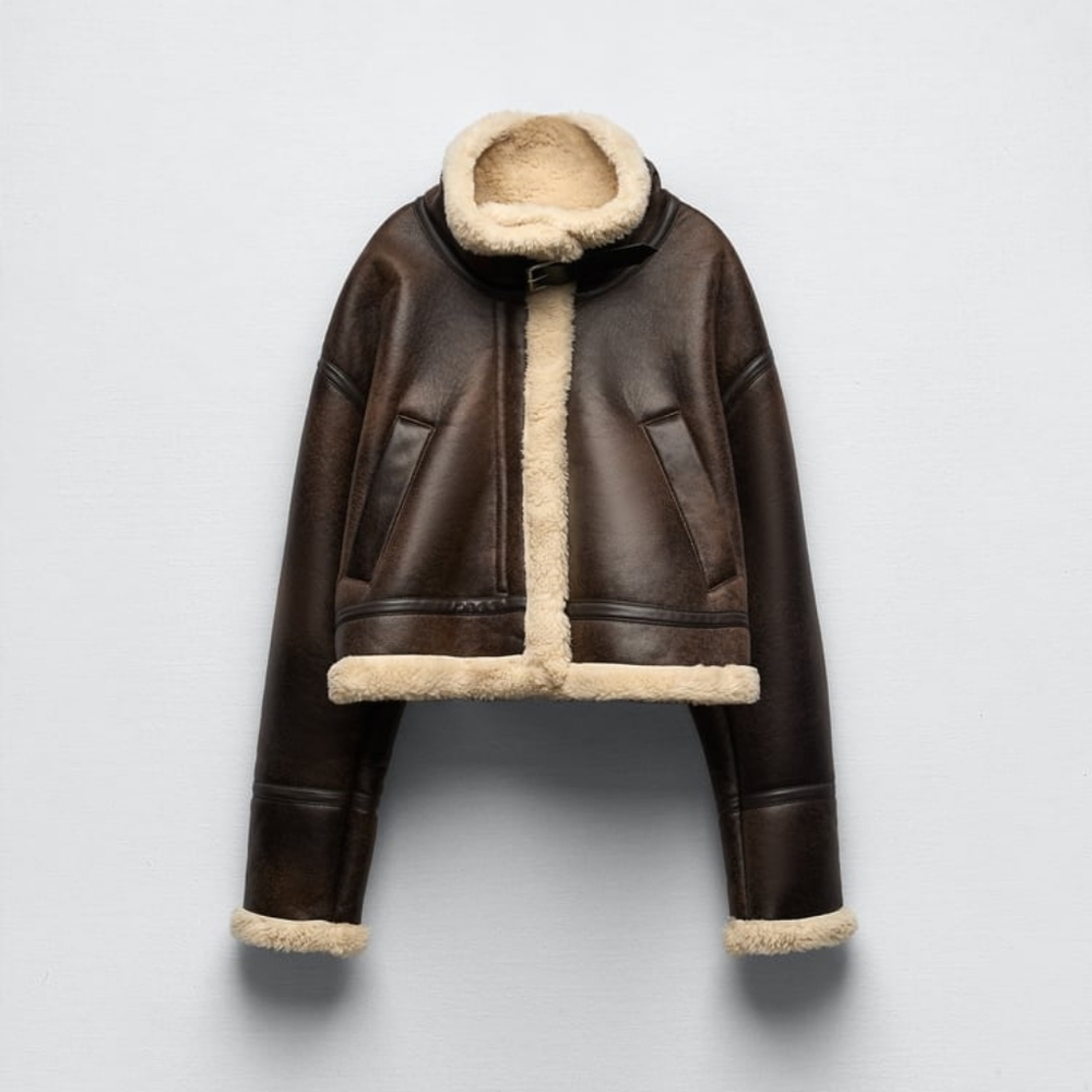 Womens ZARA Double Faced Jacket
